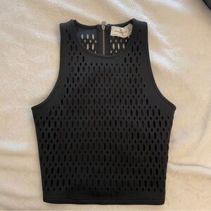 Abercrombie black sleeveless crop top